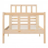 Estrutura de cama pequena solteiro 75x190 cm madeira maciça 4