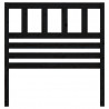 Cabecero de cama madera maciza de pino negro 81x4x100 cm 4