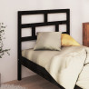 Cabeceira de cama 96x4x100 cm pinho maciço preto 1