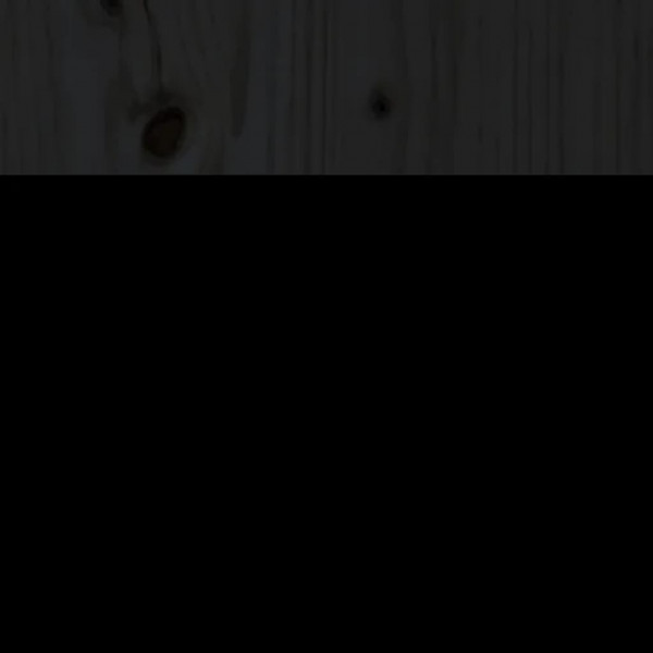 Cabecero de cama madera maciza de pino negro 81x4x100 cm M 5