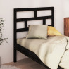 Cabeceira de cama 106x4x100 cm pinho maciço preto 3