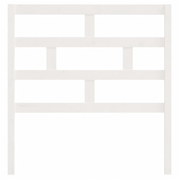 Cabeceira de cama 81x4x100 cm pinho maciço branco M 4