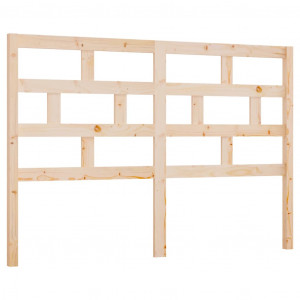 Cabecero de cama madera maciza de pino 126x4x100 cm H