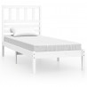 Estructura de cama madera maciza de pino blanco 75x190 cm 2