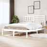 Estructura de cama madera maciza de pini blanca 120x200 cm 1