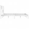 Estrutura de cama 200x200 cm pinho maciço branco 5