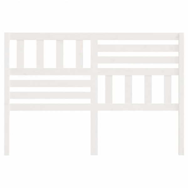 Cabecero de cama madera maciza de pino blanco 126x4x100 cm M 4