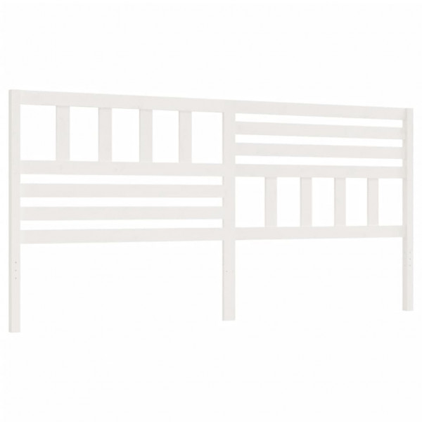 Cabeceira de cama 206x4x100 cm pinho maciço branco M 2