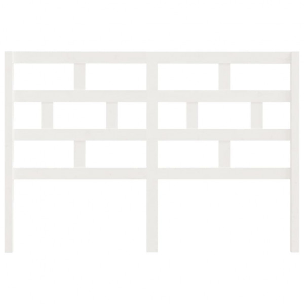 Cabecero de cama madera maciza de pino blanco 166x4x100 cm M 4