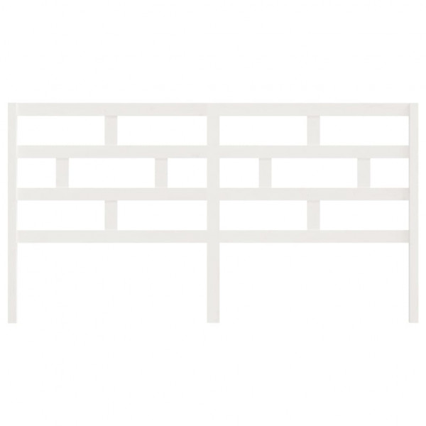 Cabeceira de cama 186x4x100 cm pinho maciço branco M 4