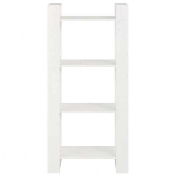 Estante/divisória 60x35x125 cm madeira maciça branco M 3