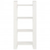 Estantería/divisor espacios madera maciza blanco 60x35x125 cm 3