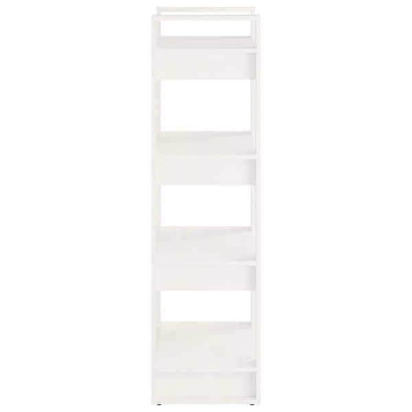 Estante/divisória 60x35x125 cm madeira maciça branco M 4