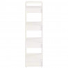 Estante/divisória 60x35x125 cm madeira maciça branco 4