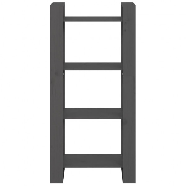 Estante/divisória 60x35x125 cm madeira maciça cinza M 3