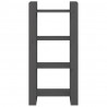 Estantería/divisor de espacios madera maciza gris 60x35x125 cm 3
