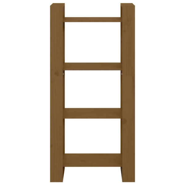 Estante/divisória 60x35x125 cm madeira maciça castanho mel M 3