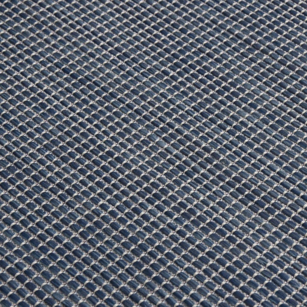 Alfombra de exterior de tejido plano azul 200x280 cm M 5