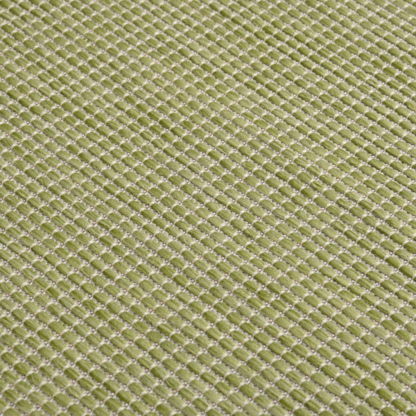 Alfombra de exterior de tejido plano verde 200x280 cm M 5