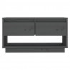 Mueble de TV de madera maciza de pino gris 74x34x40 cm 3