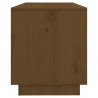 Mueble de TV madera maciza de pino marrón miel 74x34x40 cm 5