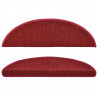 Alfombrillas de escalera 10 uds rojo burdeos 56x17x3 cm 5