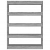 Estante/divisória 100x30x135 cm cor sonoma cinza 3