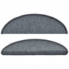 Tapetes de escadas 10 pcs 56x17x3 cm cinza-escuro 4