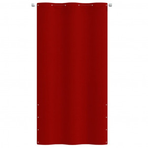 Toldo para balcón de tela oxford rojo 120x240 cm H