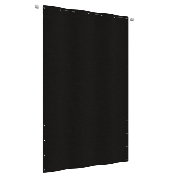 Toldo pantalla para balcón de tela oxford negro 140x240 cm D