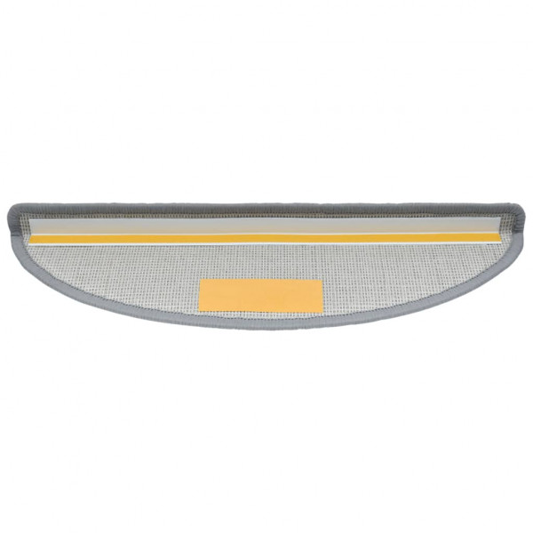 Tapetes de escadas 10 pcs 65x24x4 cm cinzento-claro M 5