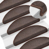 Tapetes de escadas 10 pcs 65x24x4 cm castanho café 1