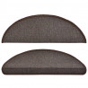 Tapetes de escadas 10 pcs 65x24x4 cm castanho café 4