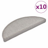 Tapetes de escadas 10 pcs 65x24x4 cm cinza-acastanhado 2
