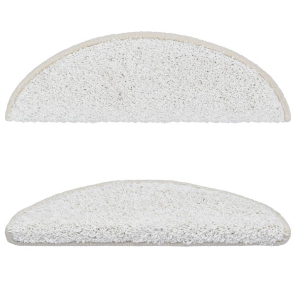 Alfombrillas de escalera 10 unidades blanco 56x17x3 cm M 4