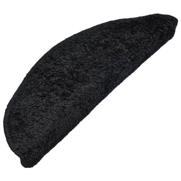 Alfombrillas de escalera 10 unidades negro 65x21x4 cm M 3
