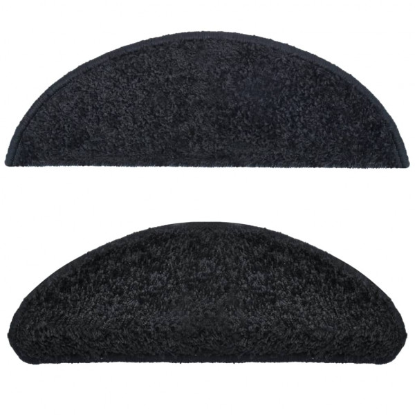 Tapetes de escadas 10 pcs 65x21x4 cm preto M 4