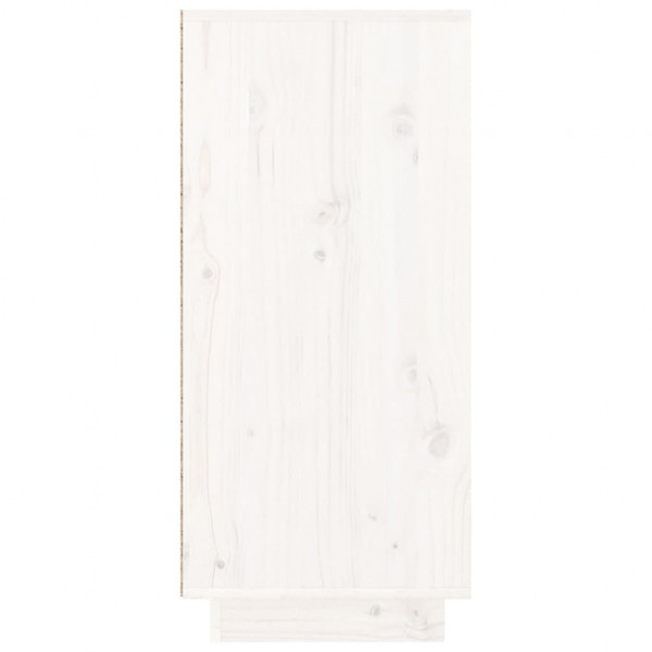Aparador de madera maciza de pino blanco 110x34x75 cm M 5