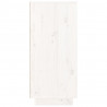 Aparador de madera maciza de pino blanco 110x34x75 cm 5