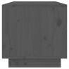 Mueble de TV de madera maciza de pino gris 60x35x35 cm 4