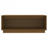 Mueble de TV madera maciza de pino marrón miel 90x35x35 cm 3