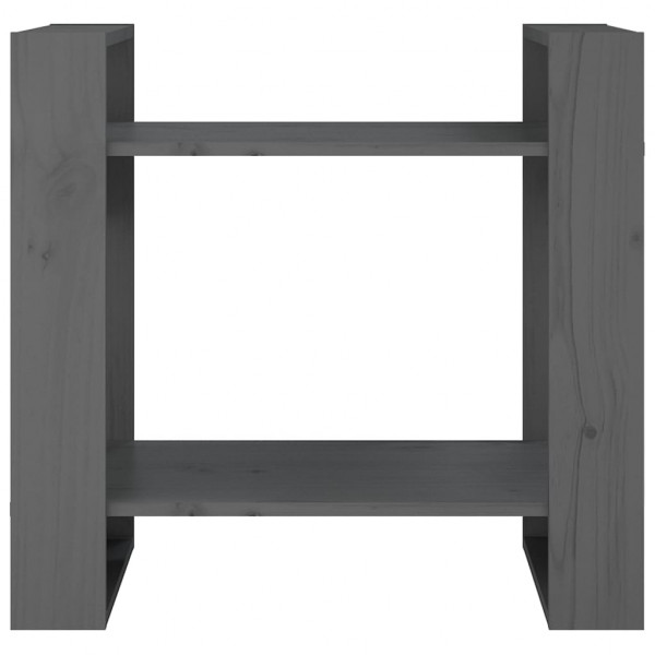 Estantería/divisor de espacios madera pino gris 60x35x57 cm M 3