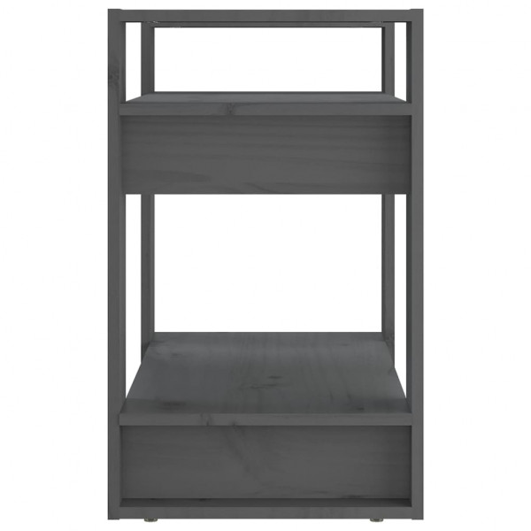 Estante/divisória 60x35x57 cm pinho maciço cinzento M 4