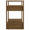 Estantería/divisor de espacios pino marrón miel 60x35x57 cm 4