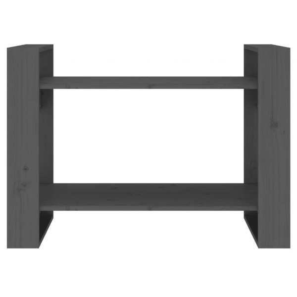 Estante/divisória 80x35x56.5 cm pinho maciço cinzento M 5