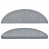 Carpetes de escada 10 unidades cinza claro 56x17x3 cm 4