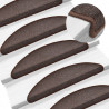 Tapetes de escadas 10 pcs 56x17x3 cm castanho café 1