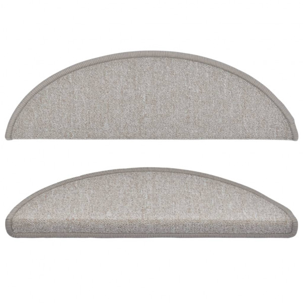 Tapetes de escadas 10 pcs 56x17x3 cm cinza-acastanhado M 4