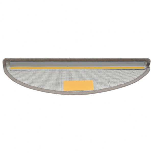 Tapetes de escadas 10 pcs 56x17x3 cm cinza-acastanhado M 5