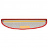 Tapetes de escadas 10 pcs 65x21x4 cm vermelho 5